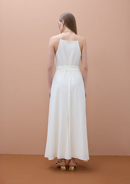 Thin Strap Straight Neckline Dress