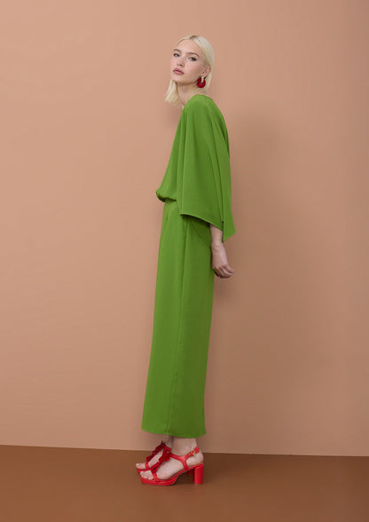 Asymmetric Sleeve Dress