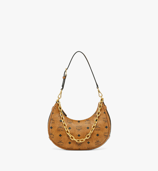 Aren Crescent Hobo Bag in Visetos