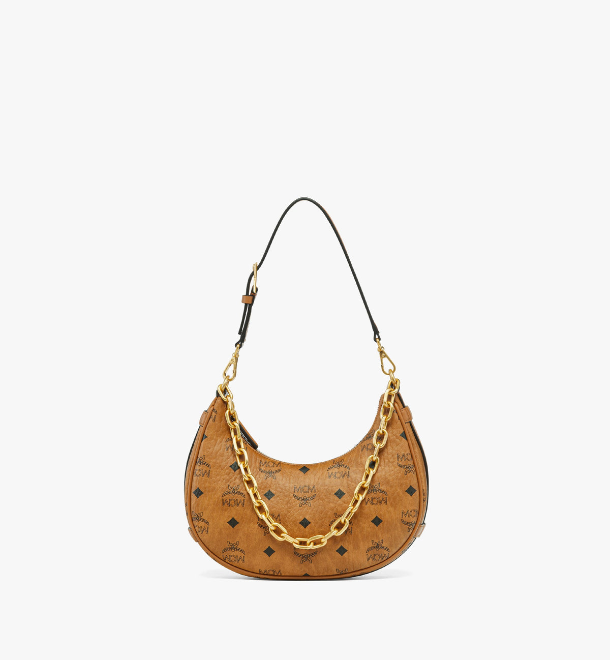 Aren Crescent Hobo Bag in Visetos