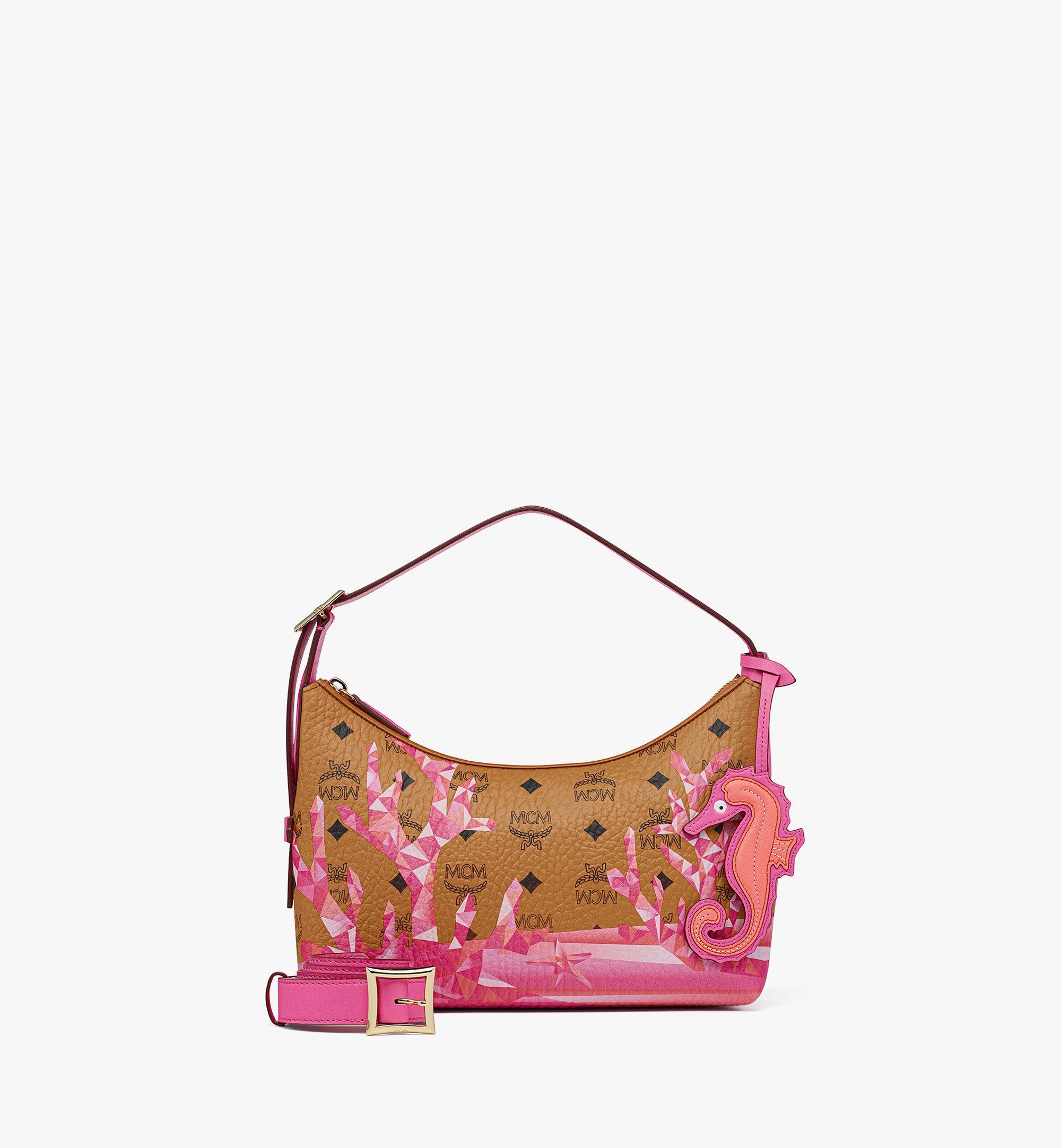 MWHFSTA02Q1001-Aren Hobo in Cubic Coral Visetos|SANGRIA SUNSET