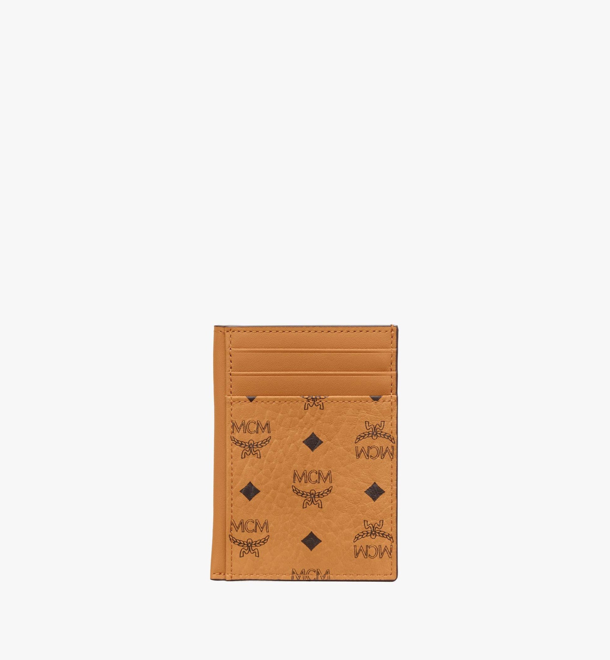 MXAAAVI03CO001-N/S Card Case in Visetos Original|COGNAC