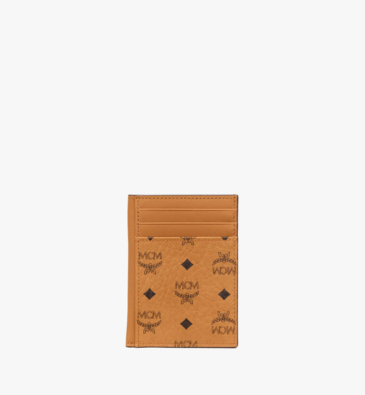 MXAAAVI03CO001-N/S Card Case in Visetos Original|COGNAC