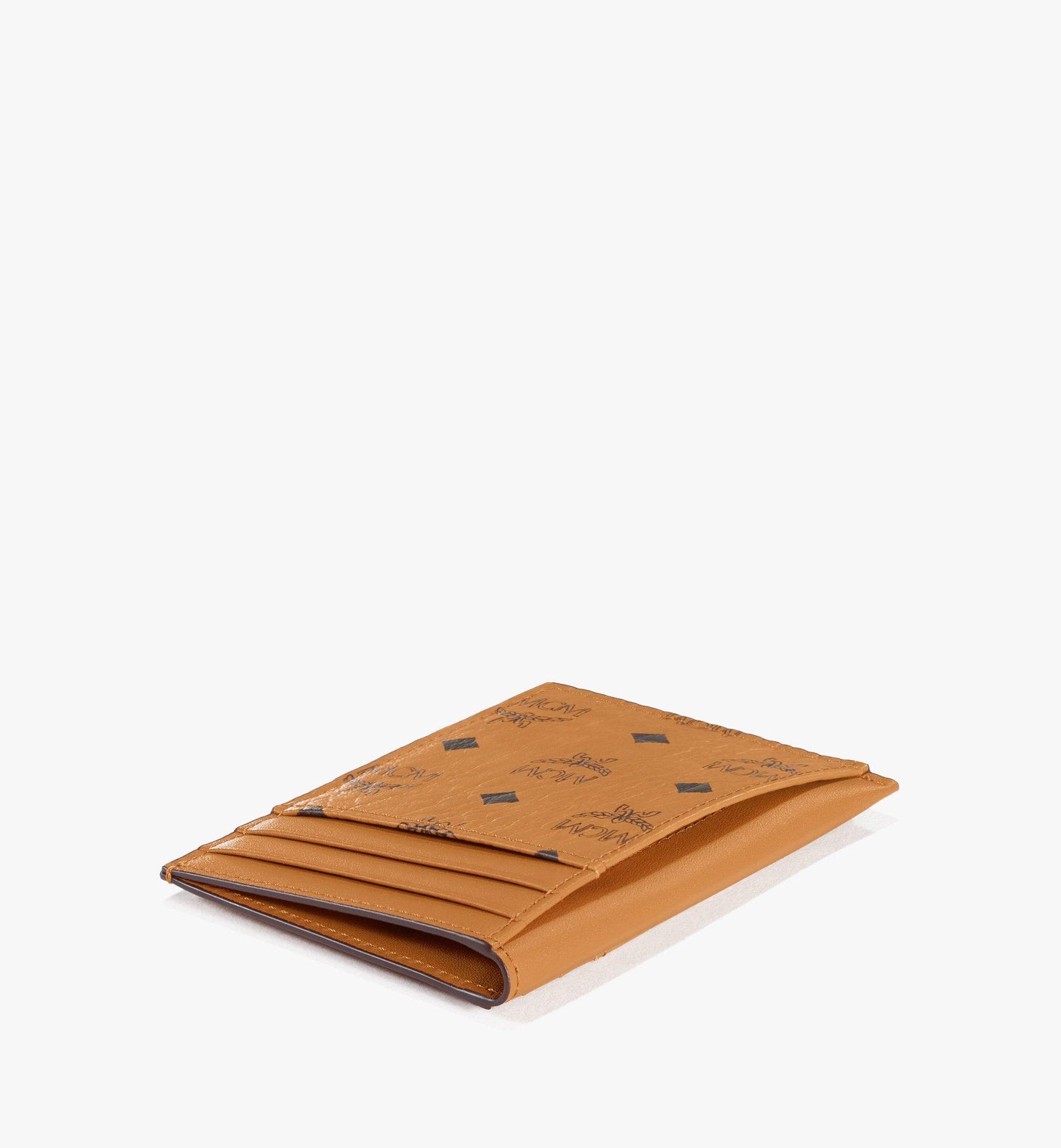 MXAAAVI03CO001-N/S Card Case in Visetos Original|COGNAC