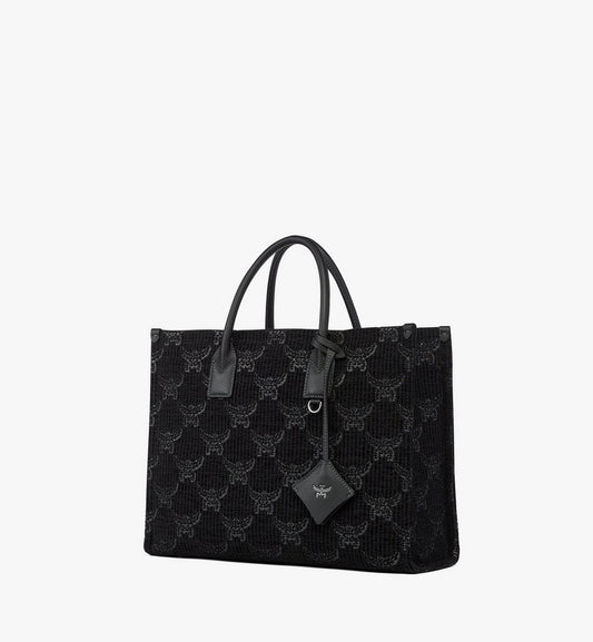 MWTGSBO02BK001-München Tote in Lauretos Lurex Jacquard|BLACK