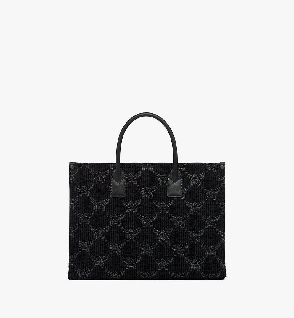 MWTGSBO02BK001-München Tote in Lauretos Lurex Jacquard|BLACK