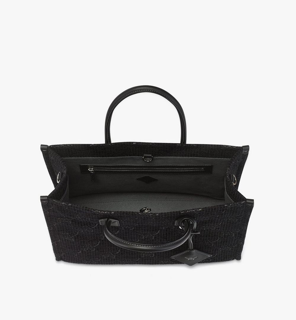 MWTGSBO02BK001-München Tote in Lauretos Lurex Jacquard|BLACK