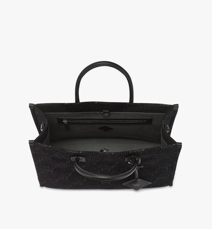 MWTGSBO02BK001-München Tote in Lauretos Lurex Jacquard|BLACK