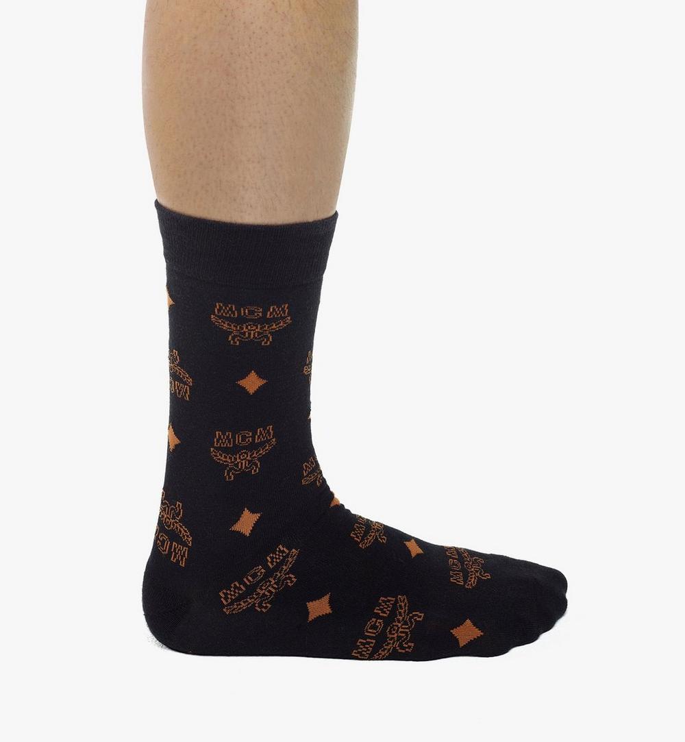 MEZCAMM17BK0ML-Monogram Knit Socks|BLACK