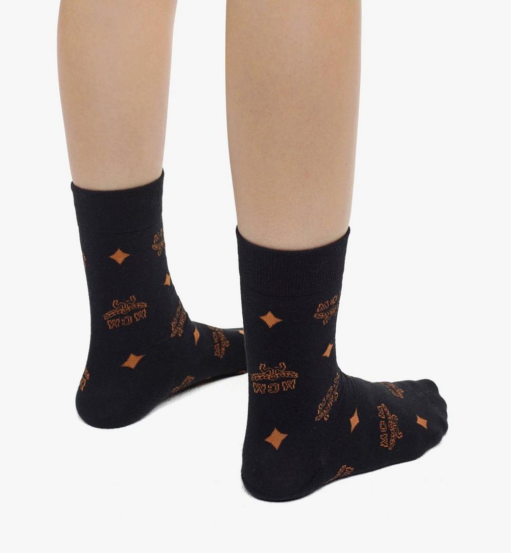 MEZCAMM17BK0ML-Monogram Knit Socks|BLACK