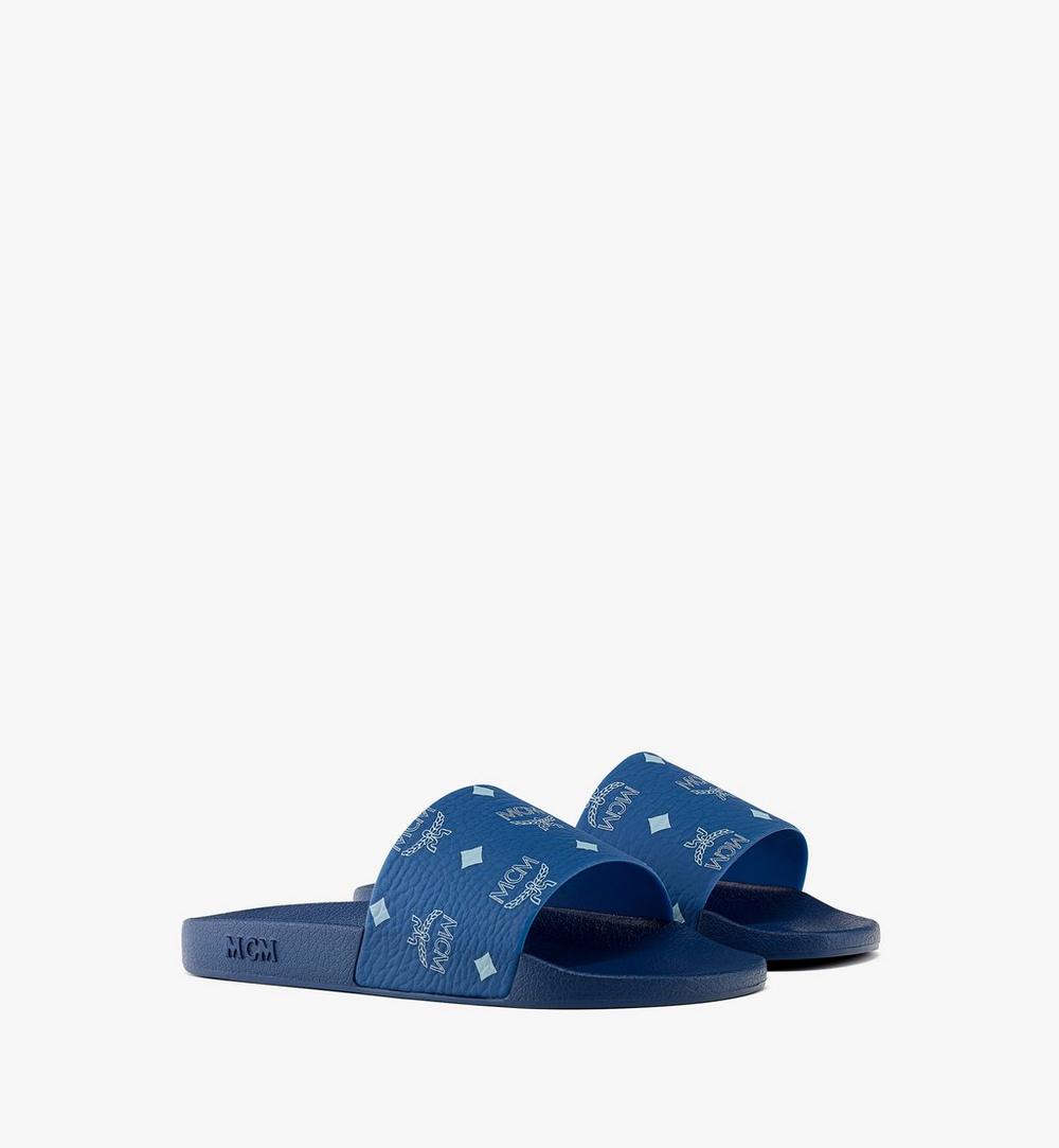 MESCAMM111F037-Monogram Print Rubber Slides|