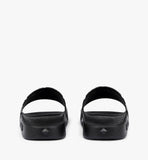 MESCAMM11BK039-Monogram Print Rubber Slides|BLACK