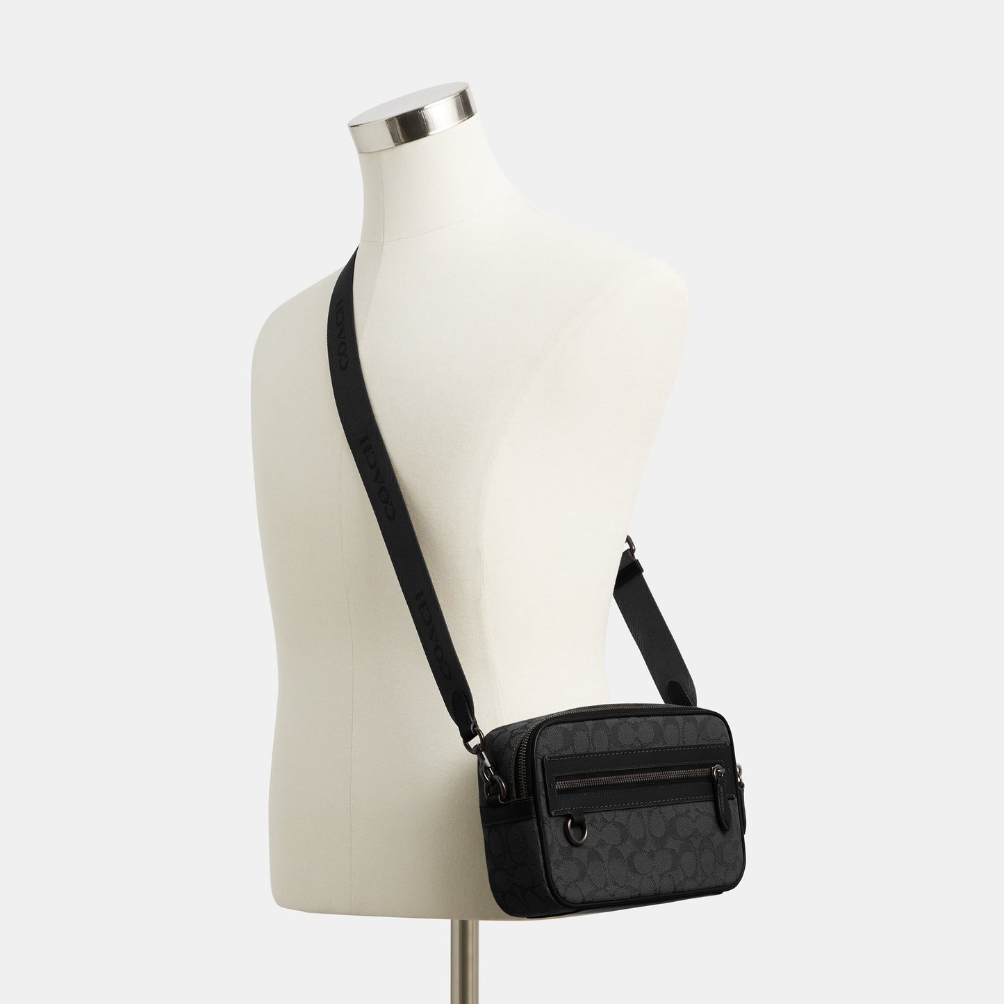 CBF21-Theo Camera Bag In Signature Jacquard-Black