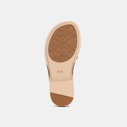 CI202-Ina Sandal In Signature Jacquard-Stone/Chalk