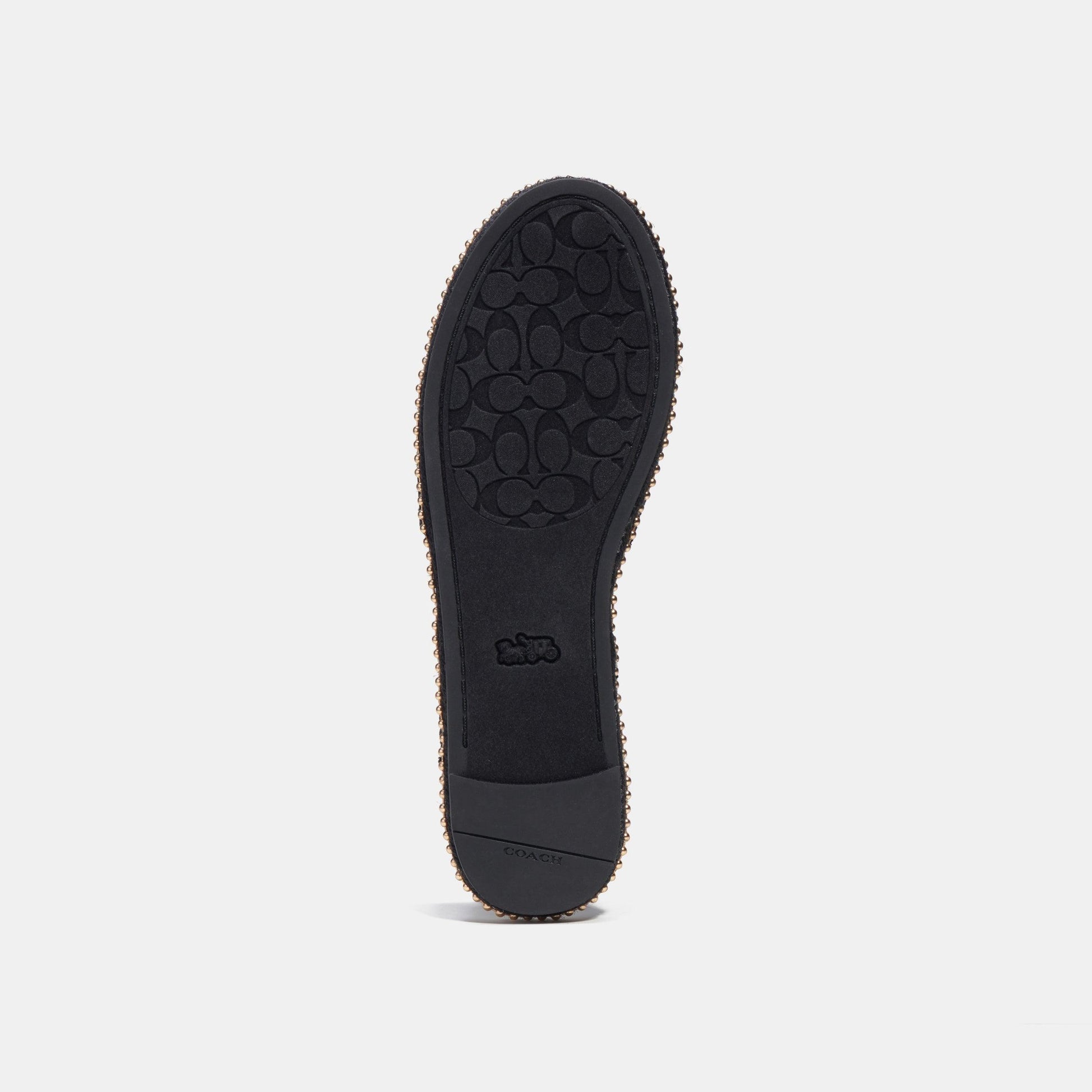 CI239-Corrine Espadrille In Signature Jacquard-Black