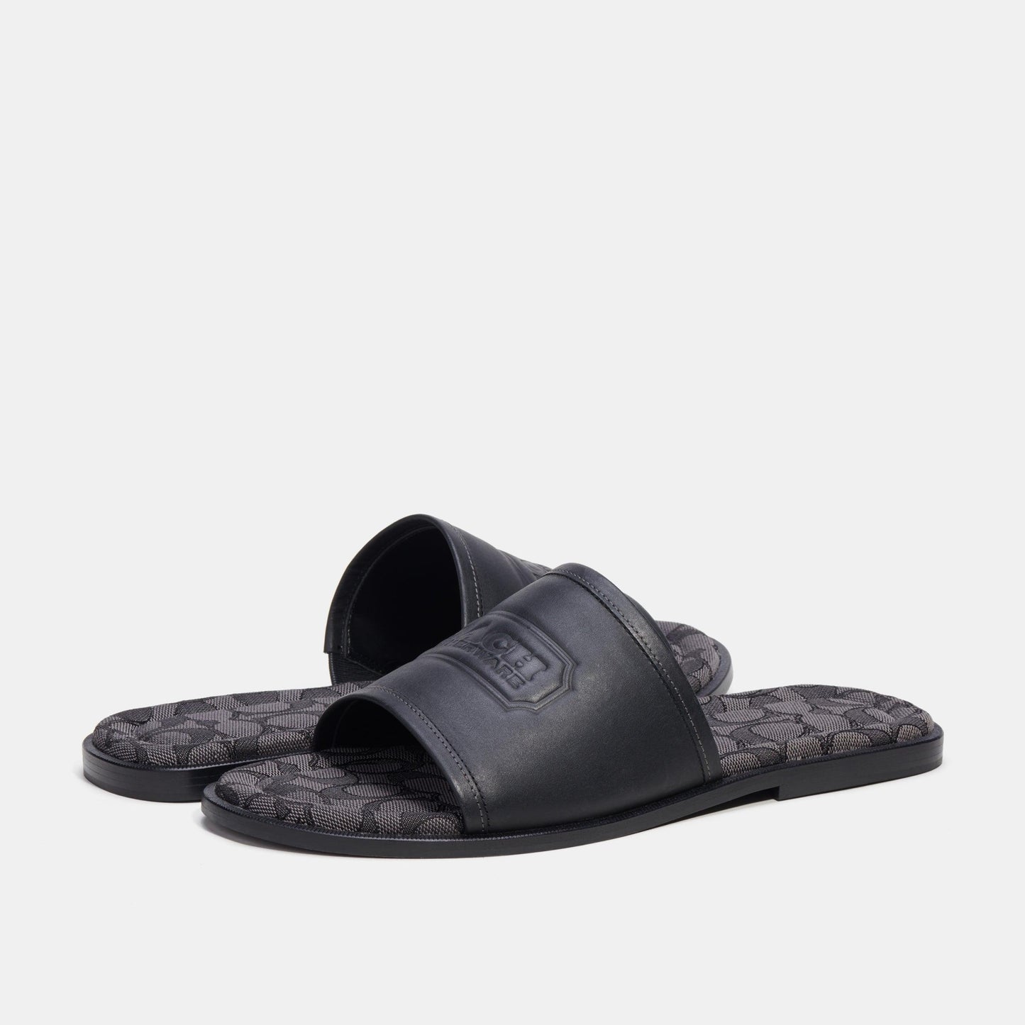 Sandal With Signature Jacquard-CI322-Black
