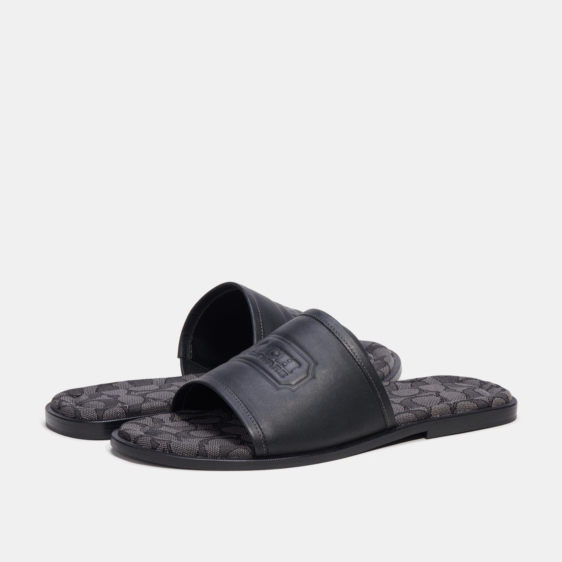 Sandal With Signature Jacquard-CI322-Black