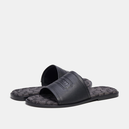 Sandal With Signature Jacquard-CI322-Black