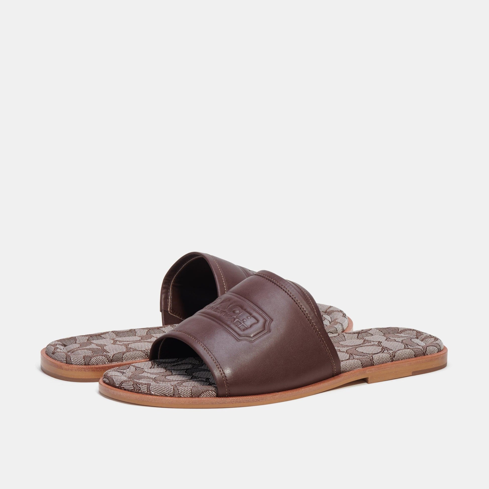 Sandal With Signature Jacquard-CI322-Maple