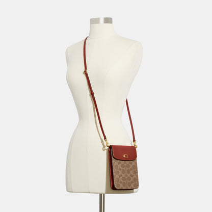 CJ355-Phone Crossbody In Signature Canvas