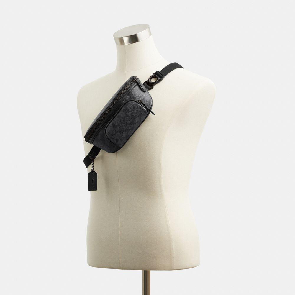 CK968-Beck Belt Bag In Signature Canvas-Charcoal