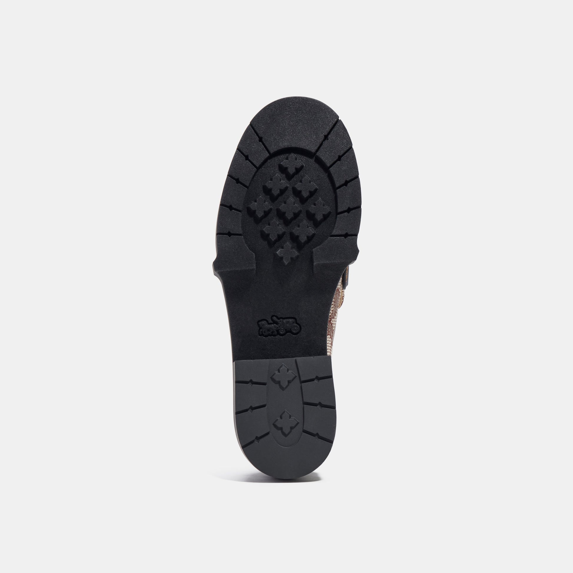 CL371-Leah Loafer In Signature Jacquard-Cocoa/Black