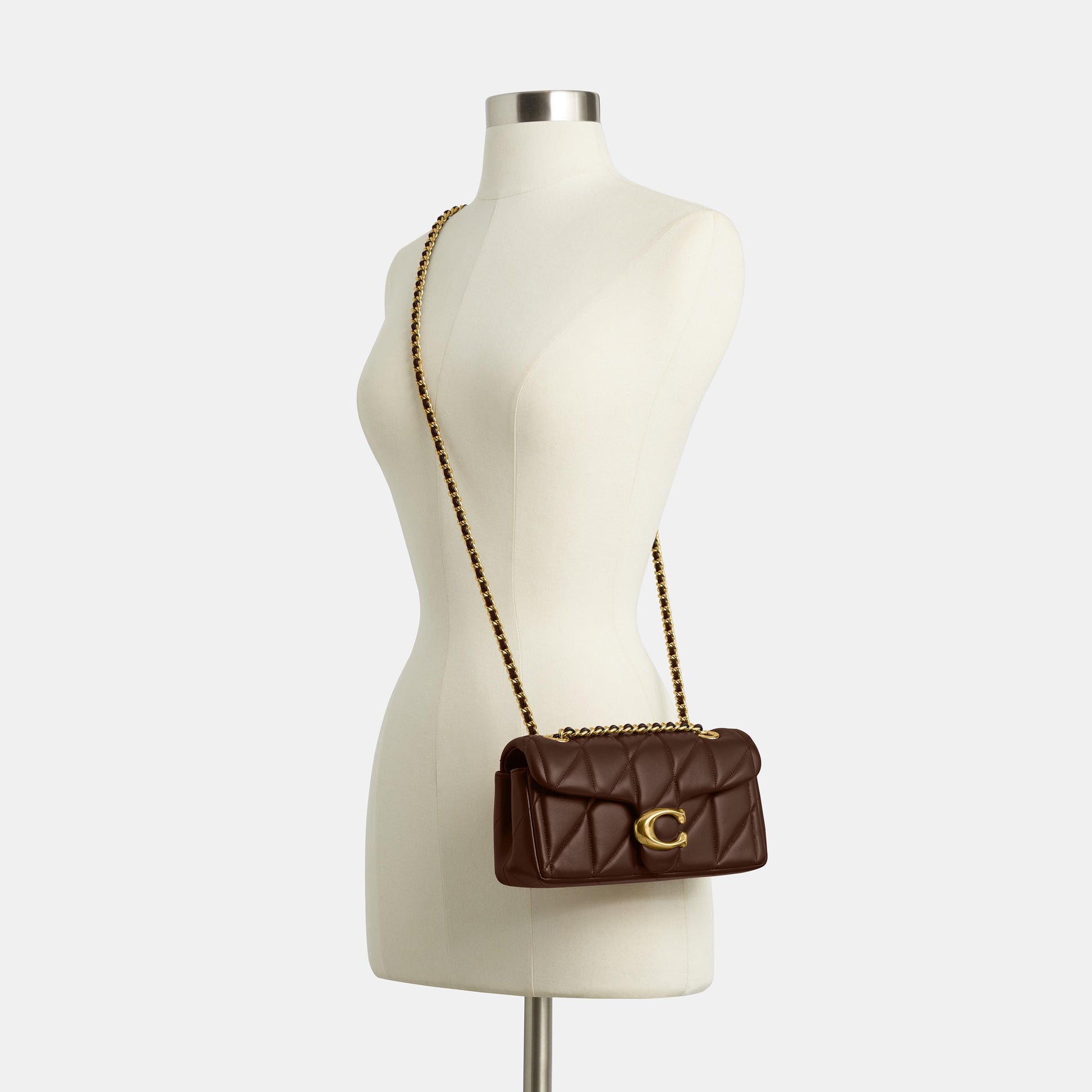 CP149-Tabby Shoulder Bag 20 with Pillow Quilting-B4/Maple