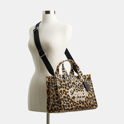 CP770-Cargo Tote With Leopard Print-LH/Leopard