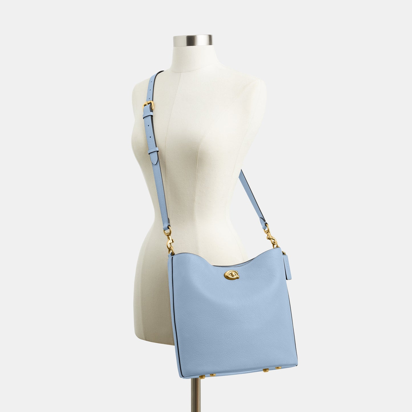 cw624-Willow Soft Bucket Bag-B4/Bluebell