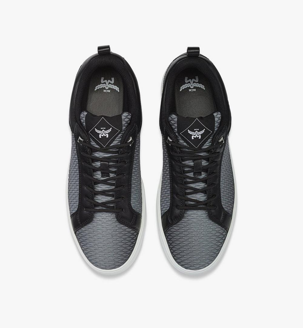 MEXFSAJ02EG041-Neo Terrain Lo Sneakers in Gradation Mesh and Calf Leather|GREY