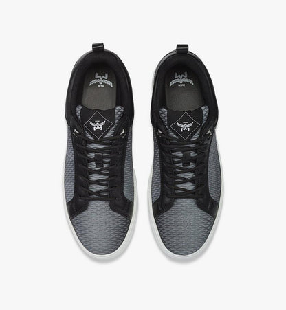 MEXFSAJ02EG041-Neo Terrain Lo Sneakers in Gradation Mesh and Calf Leather|GREY