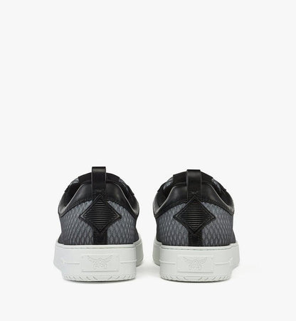 MEXFSAJ02EG041-Neo Terrain Lo Sneakers in Gradation Mesh and Calf Leather|GREY