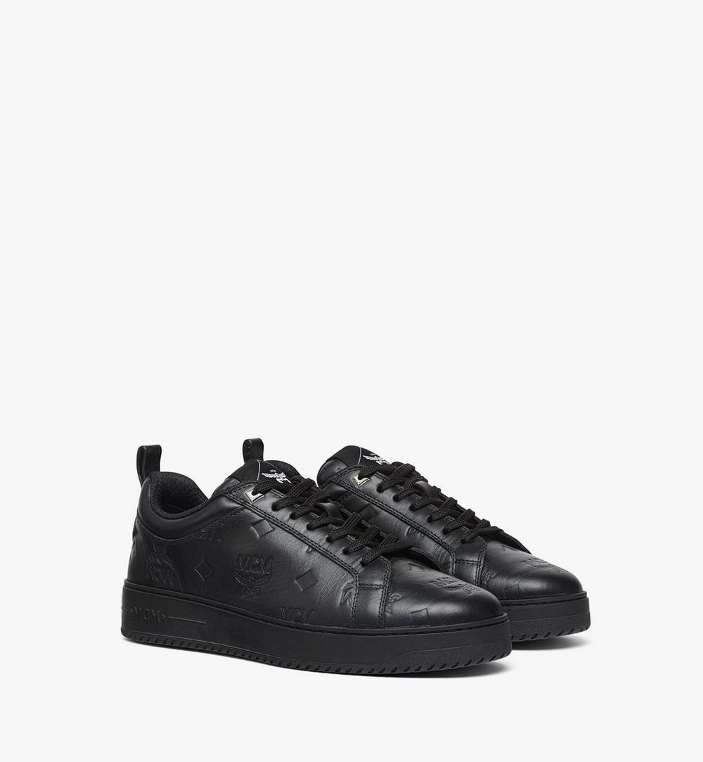 MEXEAAJ01BK041-Neo Terrain Lo Sneakers in Monogram Leather|BLACK
