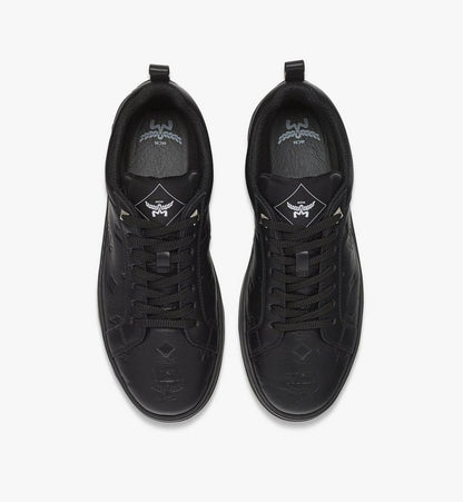 MEXEAAJ01BK041-Neo Terrain Lo Sneakers in Monogram Leather|BLACK