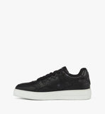 MEXESAJ03BD042-Neo Terrain Lo Sneakers in Visetos Leather Mix|BLACK & BLACK
