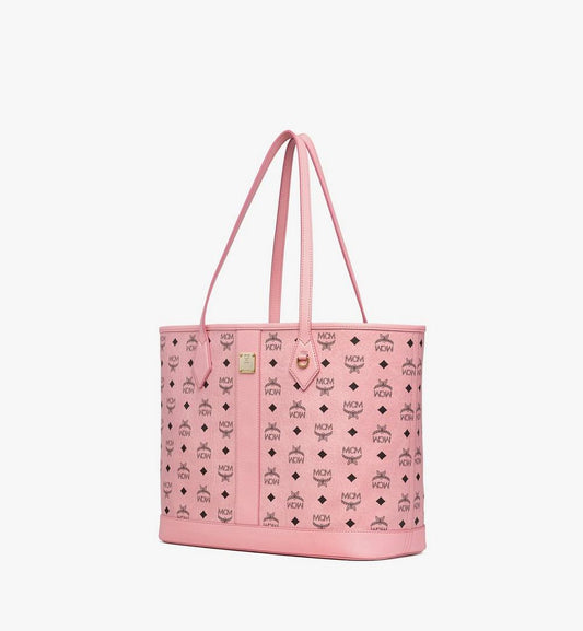 MWPGSLR03PZ001-New Liz Shopper in Visetos|SOFT PINK