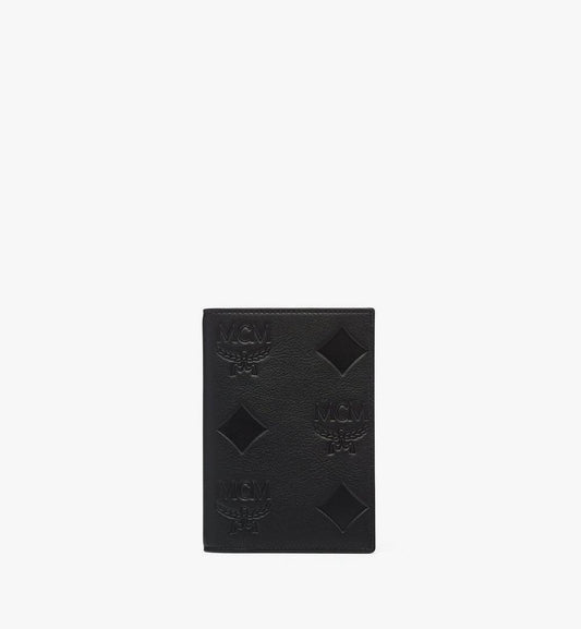 MXVFATT02BK001-OTTOMAR EB MN LTH PASSPORT HOL, ONE SIZE|BLACK