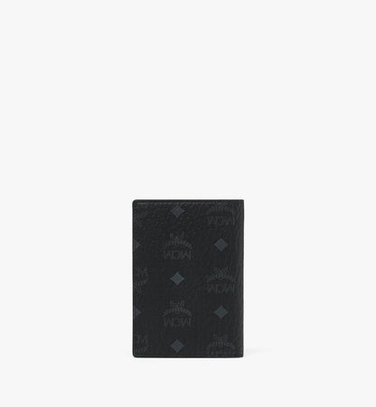 MXVESTT02BK001-Ottomar Passport Holder in Visetos|BLACK