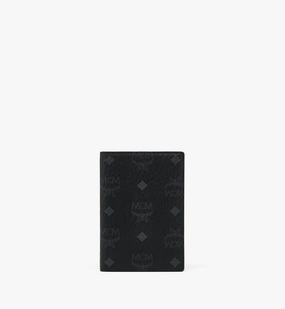 MXVESTT02BK001-Ottomar Passport Holder in Visetos|BLACK