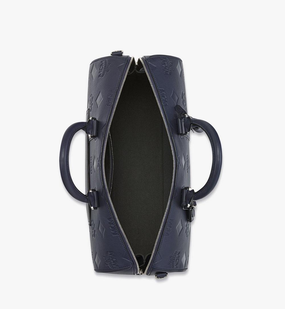 MMVFSTT04VC001-Ottomar Weekender Bag in Maxi Monogram Leather|NAVY BLAZER