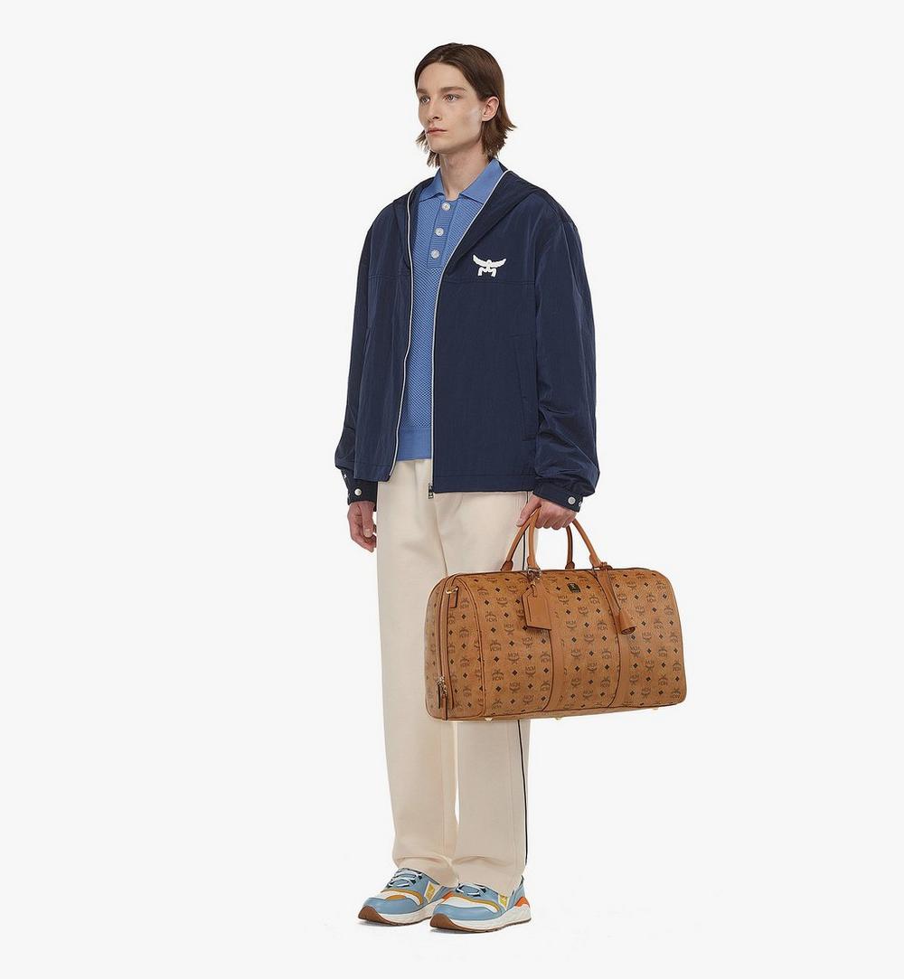 MMVAAVY02CO001-Ottomar Weekender Bag in Visetos|COGNAC