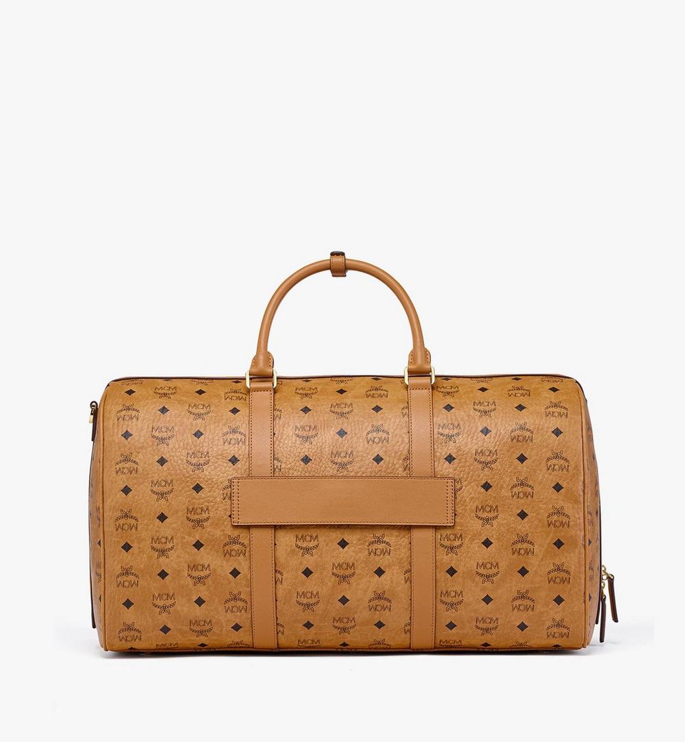 MMVAAVY02CO001-Ottomar Weekender Bag in Visetos|COGNAC