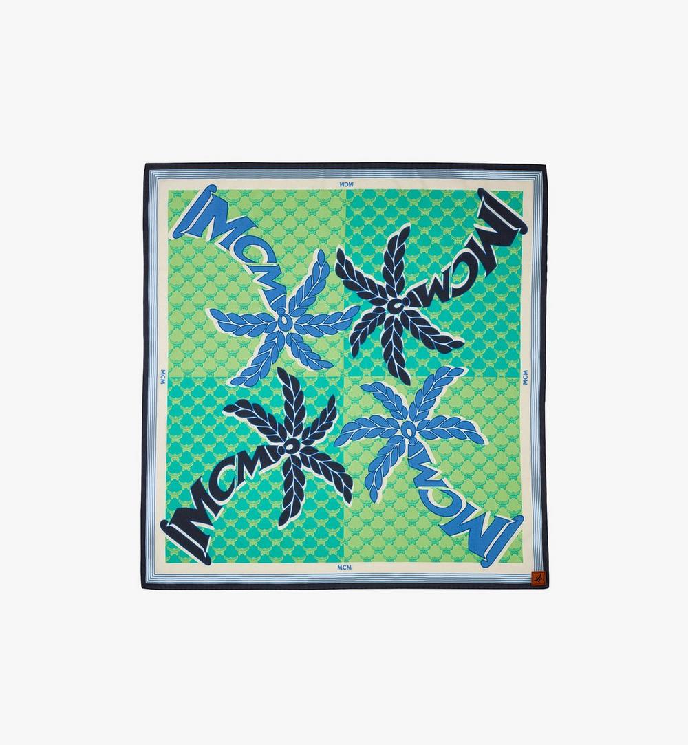 MEFFSMM031B001-Palm Monogram Bandana Scarf|CERAMIC