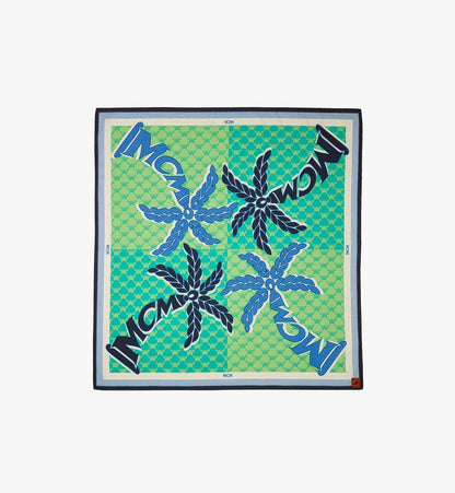 MEFFSMM031B001-Palm Monogram Bandana Scarf|CERAMIC