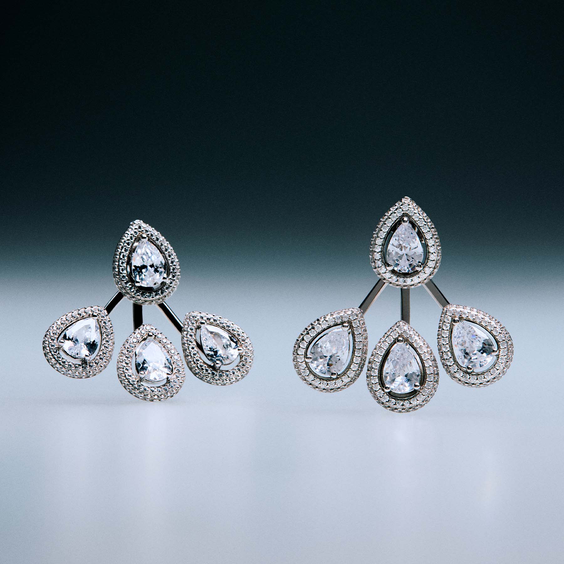 Rosato anna long earrings - Silver