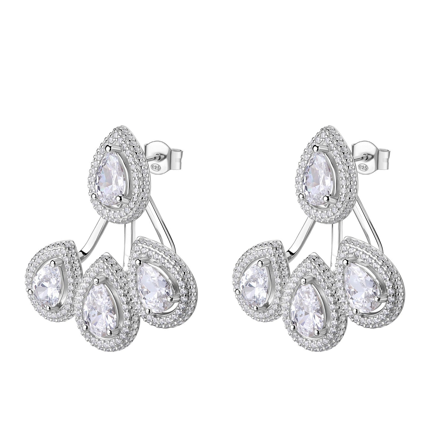 Rosato anna long earrings - Silver
