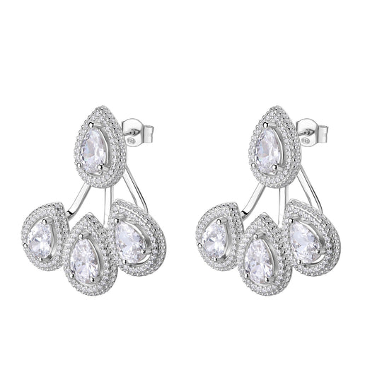 Rosato anna long earrings - Silver