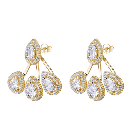 Rosato anna long earrings - Yellow Gold