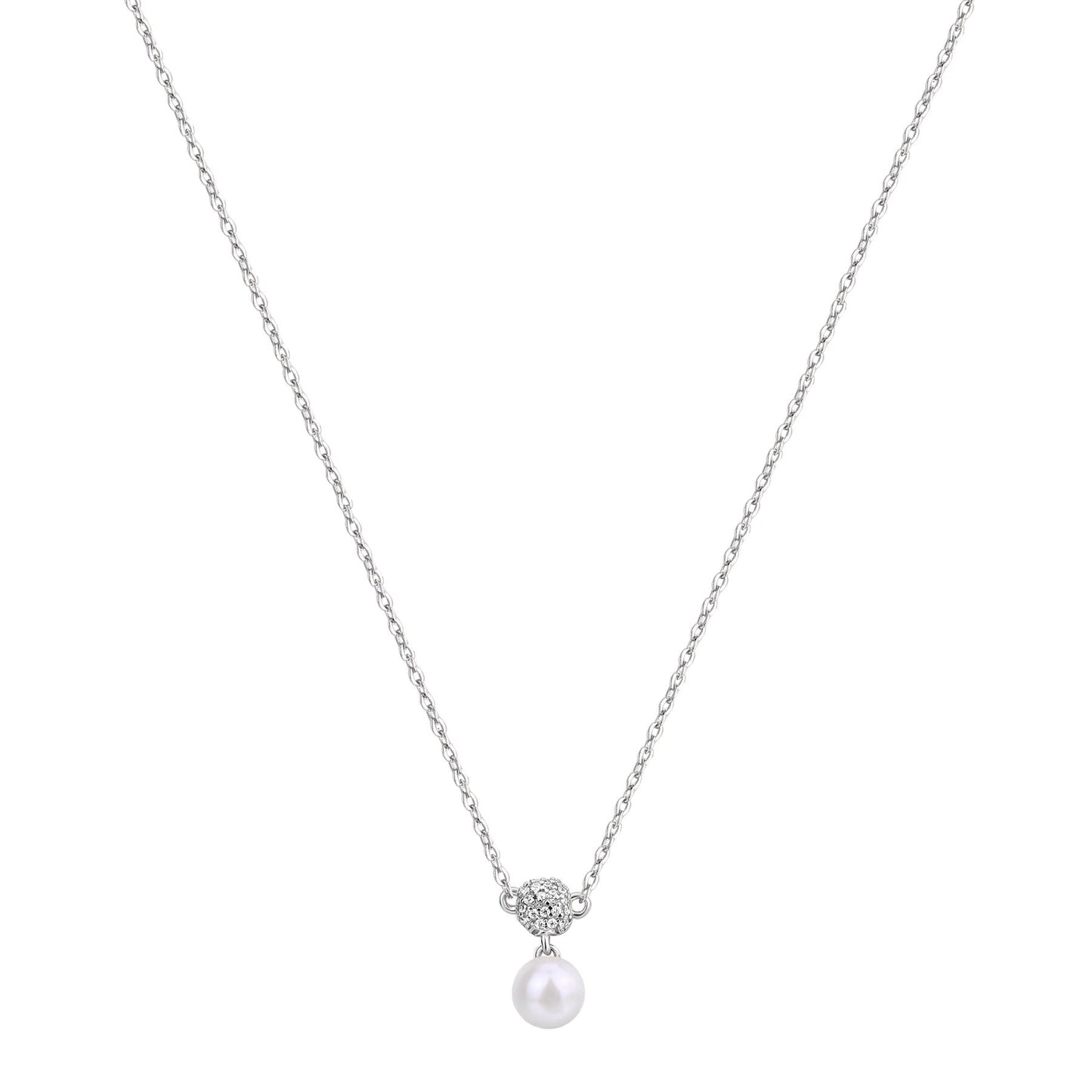 Rosato azzurra Short necklace - Silver