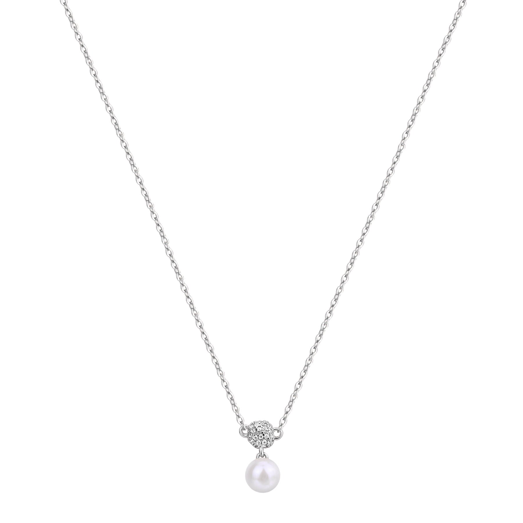 Rosato azzurra Short necklace - Silver